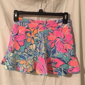 Lilly Pulitzer Vibrant Floral Mini Skirt